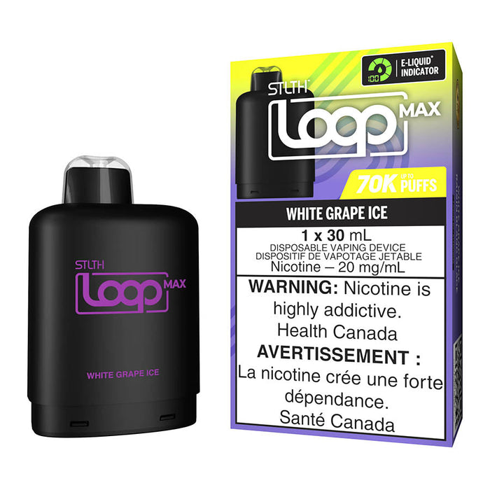 STLTH Loop Max E-Liquid Pod Pack - White Grape Ice