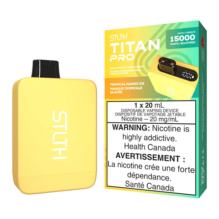 STLTH Titan Pro Disposable Vape Device - Tropical Mango Ice